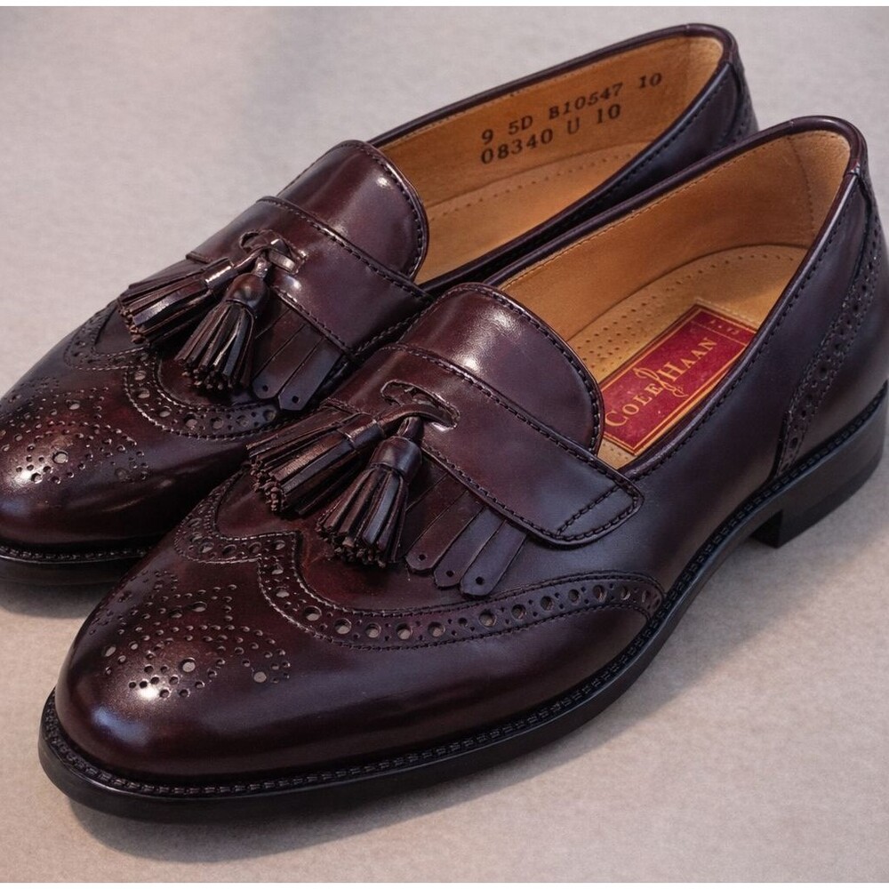 Vintage Cole Hahn Tassel Kiltie Loafer Mens Shoes Sz 9.5D Awesome Quality